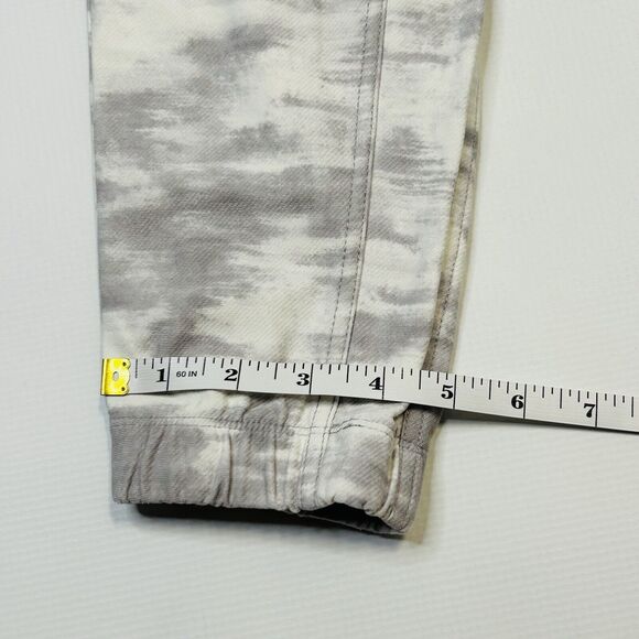 Athleta Farallon Printed Joggers Womens Size 2 White Gray Camo Drawstring Waist - Picture 9 of 10